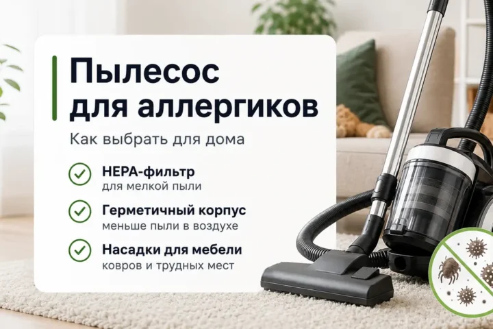пылесос для аллергиков с HEPA-фильтром для дома
